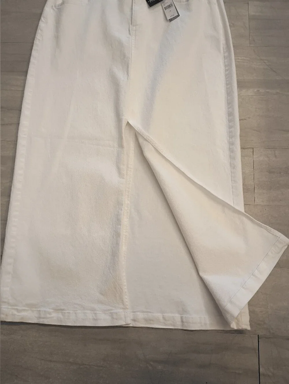 Lane Bryant's White Maxi Denim Skirt